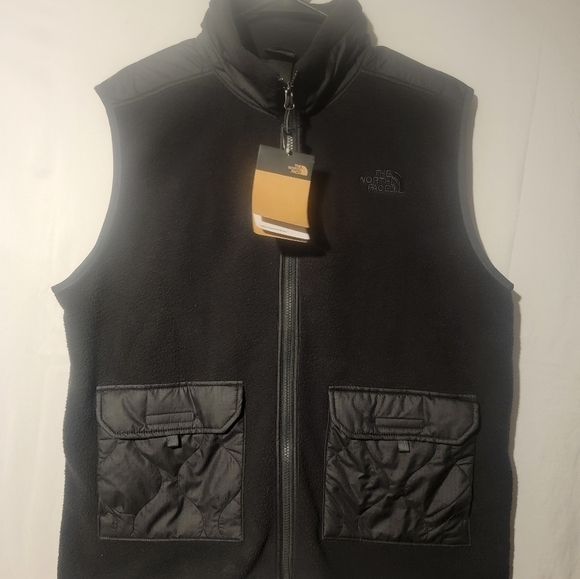 The North Face Royal Arch Men’s Full-Zip Fleece Vest Large Black - Picture 1 of 5